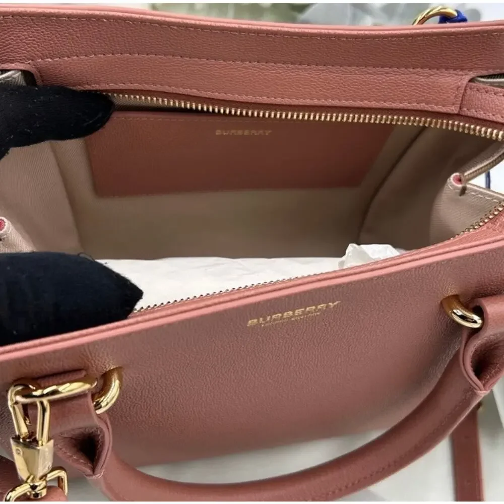 Women's Burberry, mini top handle satchel handbag, detachable shoulder strap - Picture 9 of 16